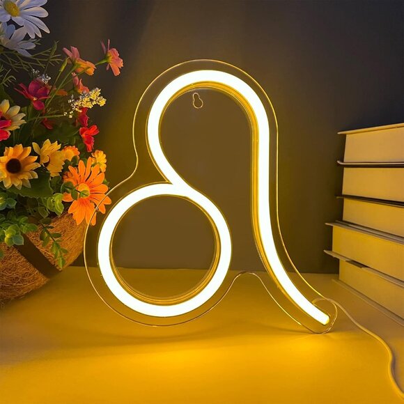 The Zodiac Horoscope Neon Sign, Leo LED Neon Signs for Wall Decor, Astrology Zod - Picture 1 of 8